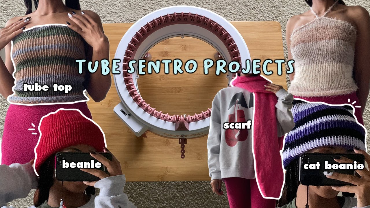 Sentro Knitting Machine Projects (tube mode + easy)