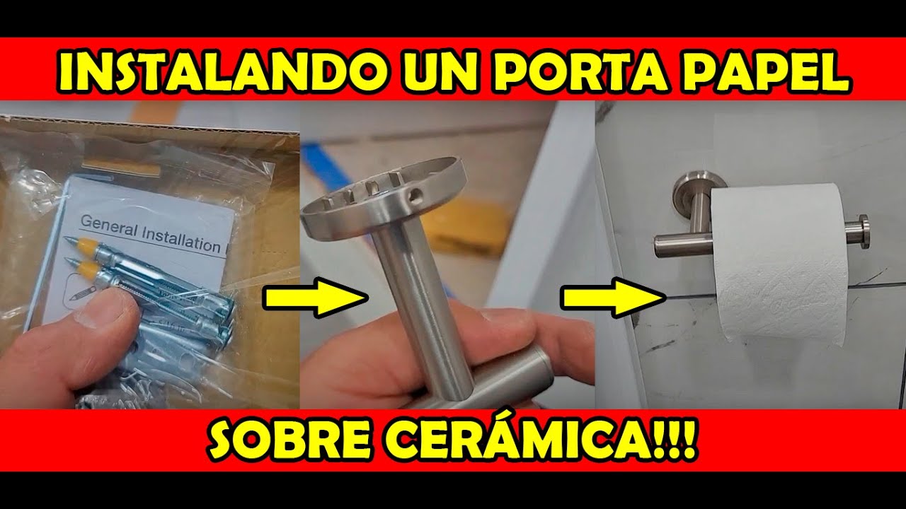 Cómo instalar el PORTA PAPEL HIGIÉNICO!!! 