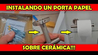 Cómo instalar el PORTA PAPEL HIGIÉNICO!!!