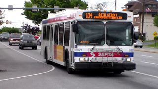 SEPTA BUS NEW FLYER D40LF 5827 ON ROUTE 104