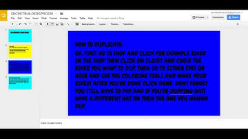 SECRETBUILDERS CHEATS