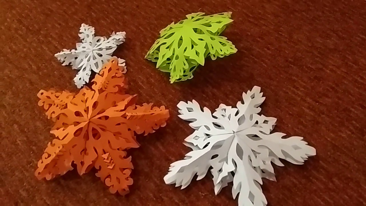 Снежинки из втулок