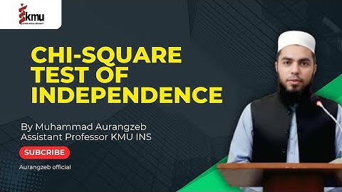 Chi Square Test | Lecture #15 | Nursing/AHS  | KMU Complete Biostatistics