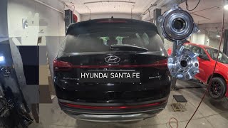 rear wheel hub bearing replacement ... hyundai santa fe 2017-2024 (torque specs)