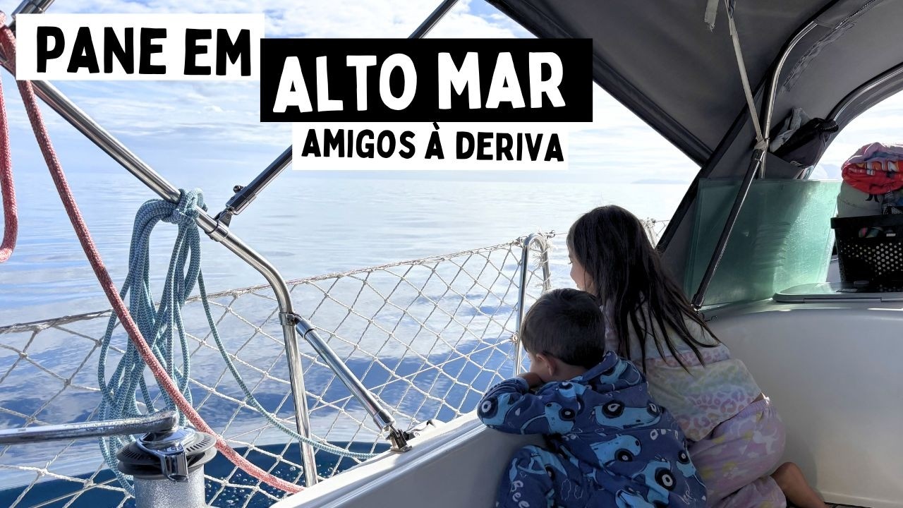 ⁣O MOTOR PAROU  no meio da travessia entre WAIHEKE a GREAT BARRIER e nossos amigos ficaram a deriva!!
