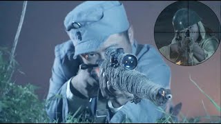 AntiJapanese Movie! Gun King snipes 100 Japanese snipers, striking fear into Japanese forces!