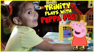 PEPPA PIG House and Car Deluxe Family Pack Toy Review | Fun Video For Kids Toddlers