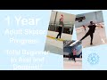 1 Year Adult Skating Progress - Zero Experience to Axel and Doubles in 1 year