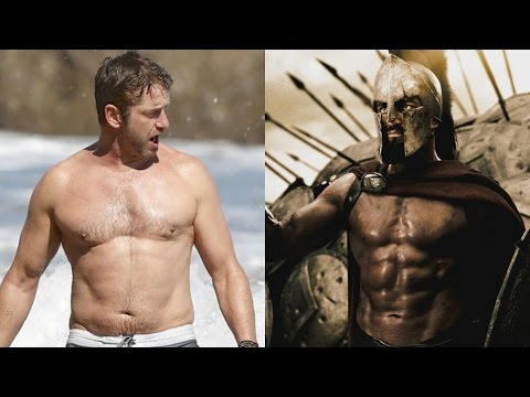 ДЖЕРАРД БАТЛЕР. ТРЕНИРОВКИ К ФИЛЬМУ "300 СПАРТАНЦЕВ"!