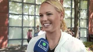 Caroline Wozniacki speaking russian