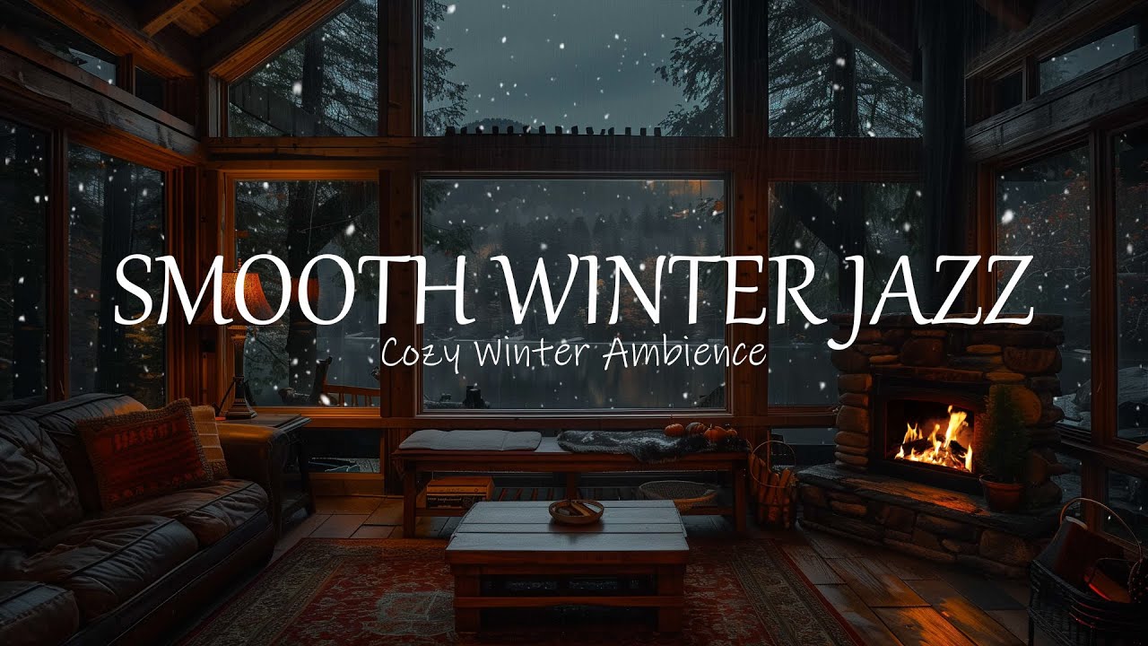 Cozy Winter Night ️ Warm Fireplace & Soothing Piano Melodies for Deep ...