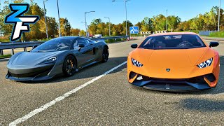 Lamborghini Huracan Performante vs McLaren 600LT Drag Race! | Forza Horizon 4