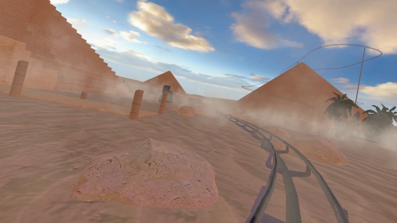 VR Theme Park Roller Coaster Egypt VR YouTube