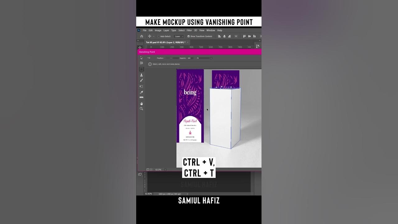 Make Mockup using Vanishing Point- Photoshop Short Tutorial