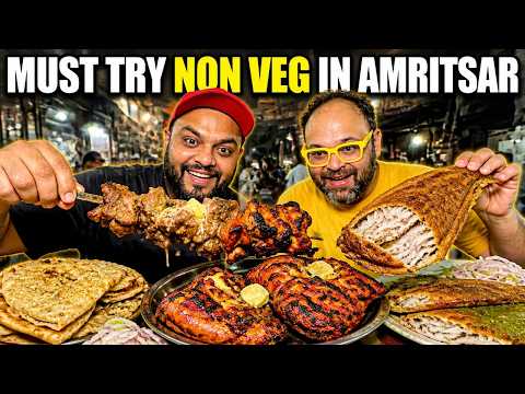 Ep-1 Amritsar Food Tour | 3 Best Non Veg in Amritsar | Tandoori Chicken , Mutton and Fish