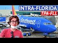 Flying Southwest Airlines WITHIN Florida - Tampa to Fort Lauderdale