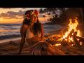 Aloha Hawaiian Reggae 🔥 Bonfire on the Shore & Sunny Island Vibes All Day