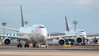 2 Hrs of Plane Spotting at Frankfurt Airport  110+ CLOSE UP Landings and Takeoffs with Flight Info