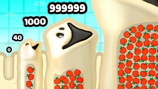 eating to FATTEST Hungry Worm