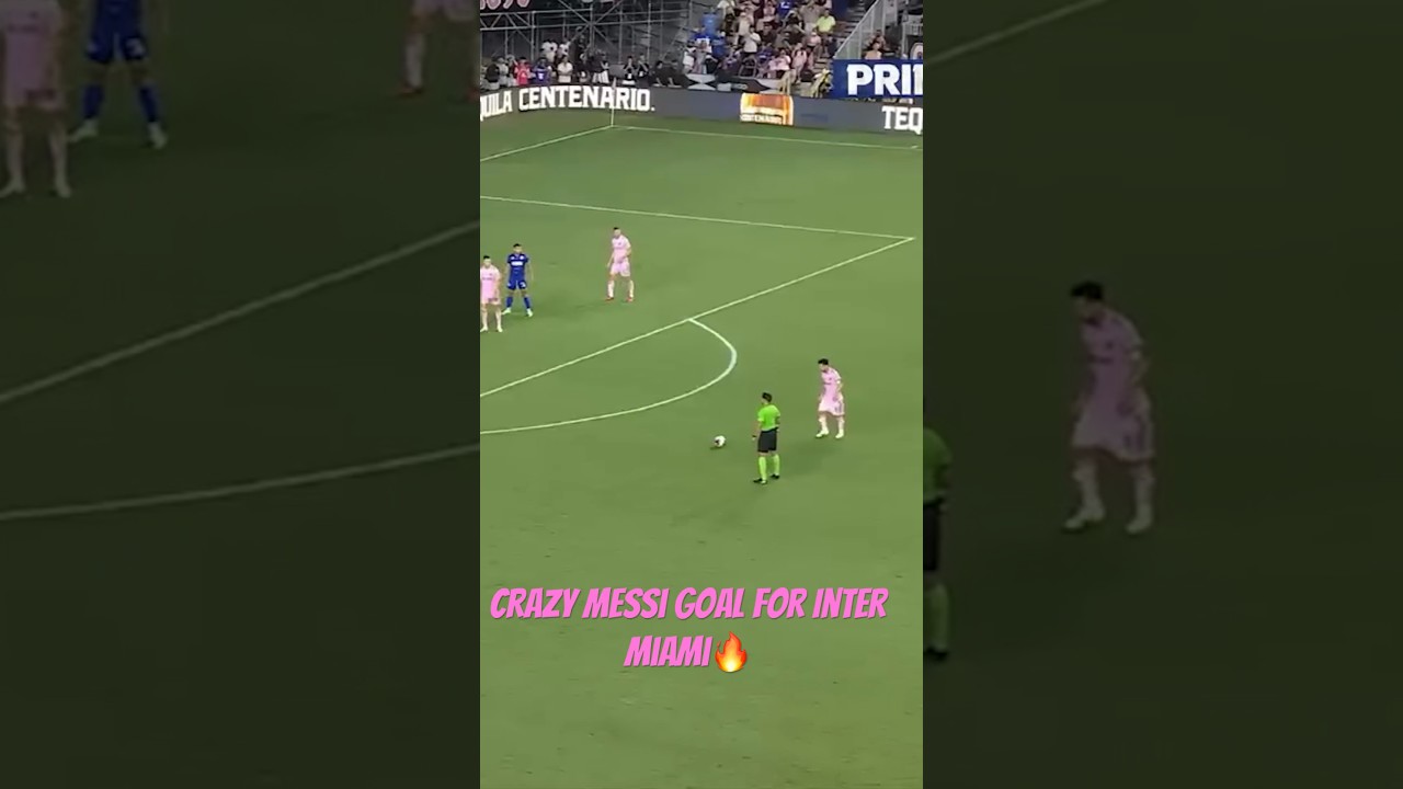 Crazy GOAL by MESSI for Inter-Miami (Goosebumps Guaranteed 🥹) #lionelmessi #intermiami #reactions