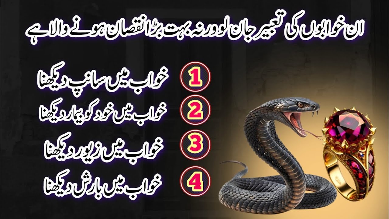 خوابوں کی تعبیر خواب میں خود کو بیمار دیکھنا خواب میں بارش دیکھنا 