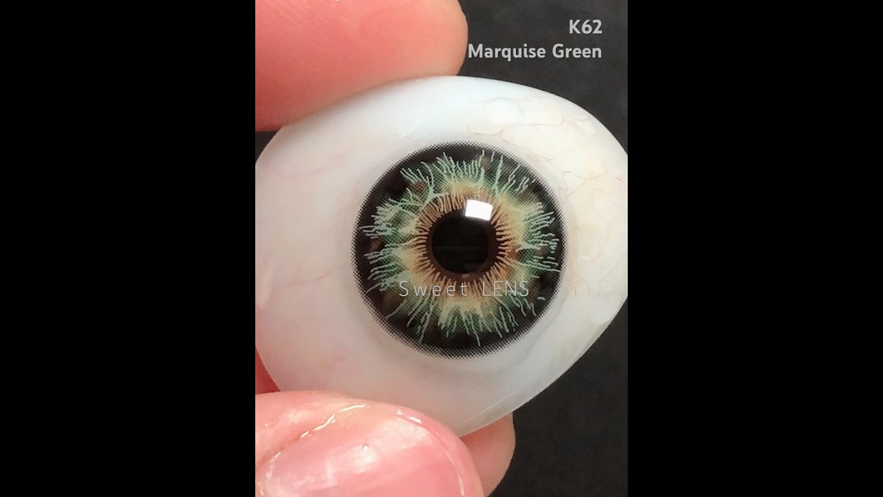 K62-Marquise Marquise Green contact lens 