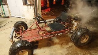 I put lawn mower tires on my Go-kart