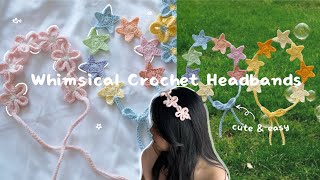 ⭐️Whimsical Crochet Headbands for Spring | Beginner Friendly & No-sew Joining