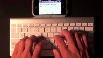 Enabling Bluetooth Keyboards in iOS4: iPhone 3GS