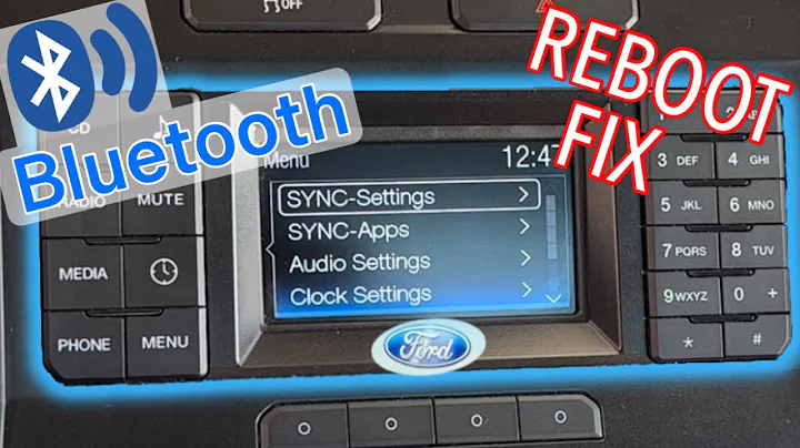 Ford Sync Bluetooth Fix - Reboot