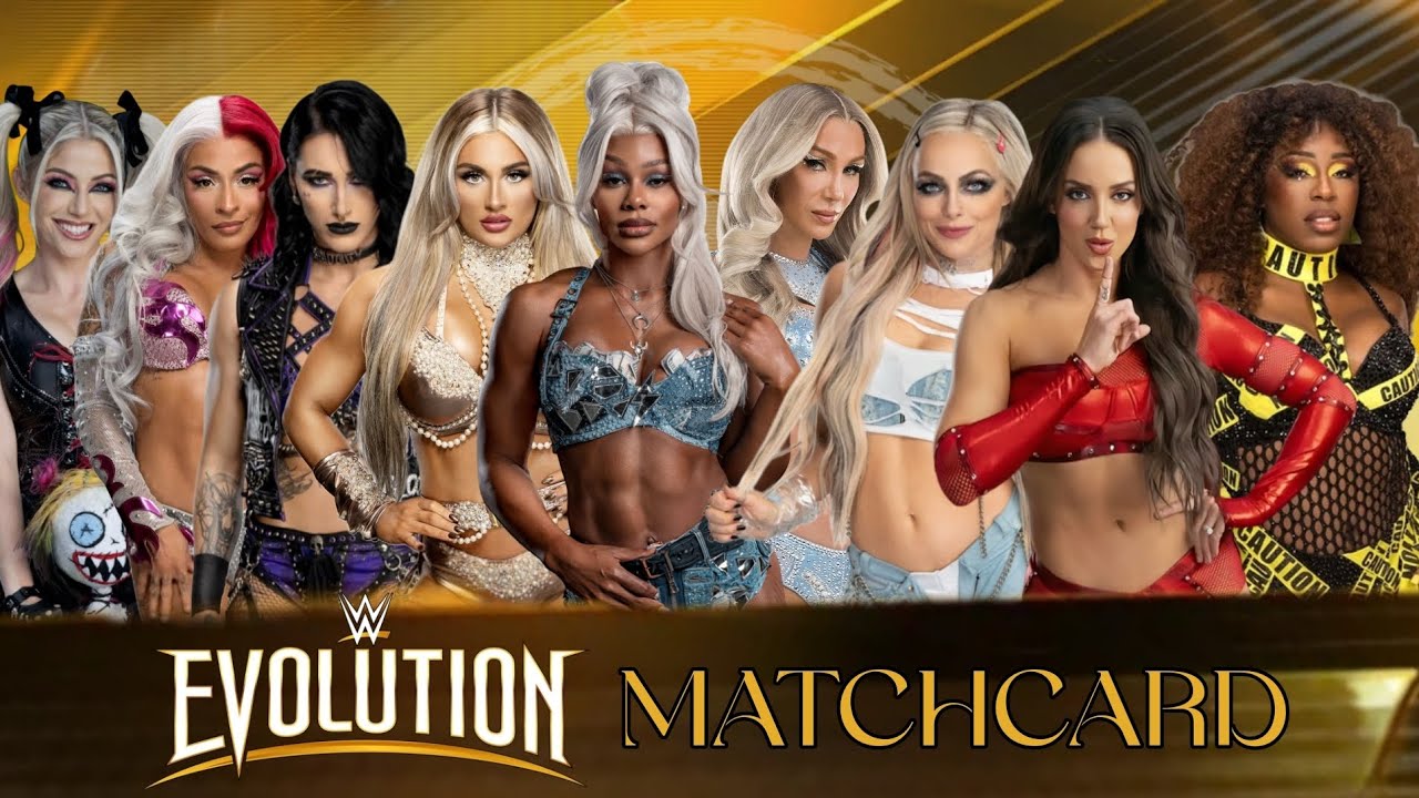 WR3D WWE: EVOLUTION 2025 MATCH CARD