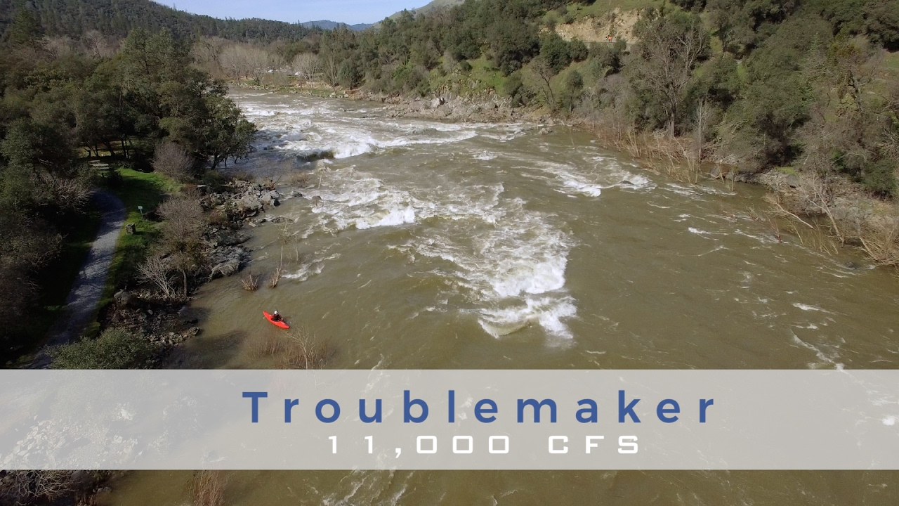 Kayaking the South Fork American River: Troublemaker at 11,000 cfs