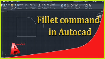 Fillet command in autocad || how to use fillet command in autocad || #autocad #autocadtutorial