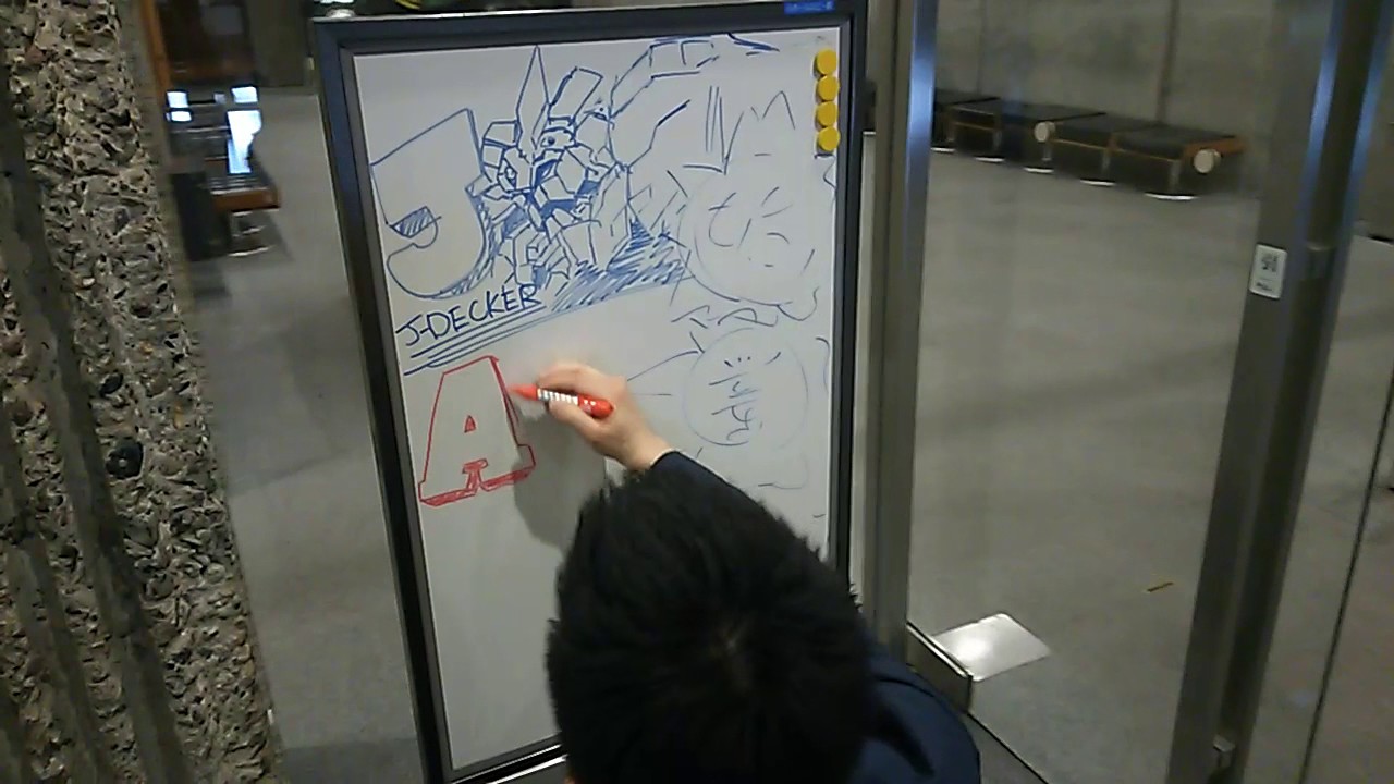 日本アニメ マンガ専門学校 17 始業式の看板 イラスト 先生 合作 Youtube