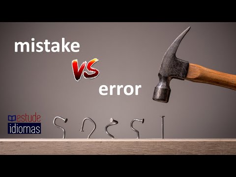 A diferença entre "mistake" e "error" | Prof. Igor Barca