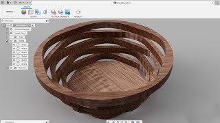 Wood Basket - Fusion 360 @etiennek