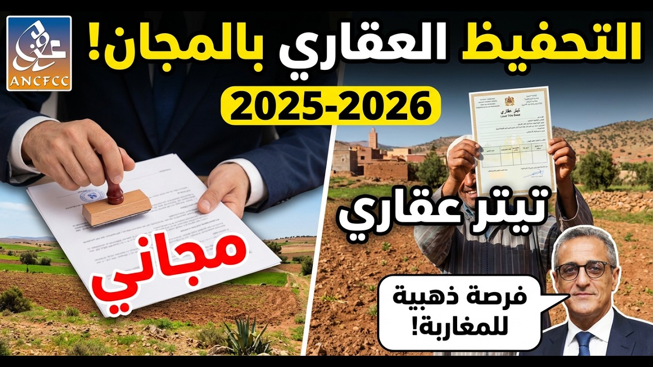 الدولة ستدفع مصاريف تحفيظ أرضك! 😱 هل منطقتك ضمن لائحة 35 منطقة 2026؟ احصل على التيتر مجاناً الآن!