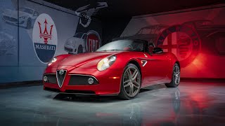 Red Alfa Romeo 8C Spider Walkaround and Drive