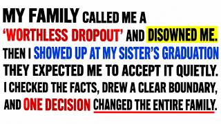 My Family Called Me A 'Worthless Dropout' And Disowned Me.Then I Showed Up At My Sister's Graduation Update