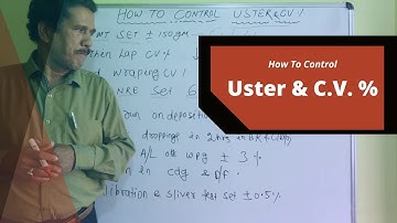 How to control Uster & C V  %