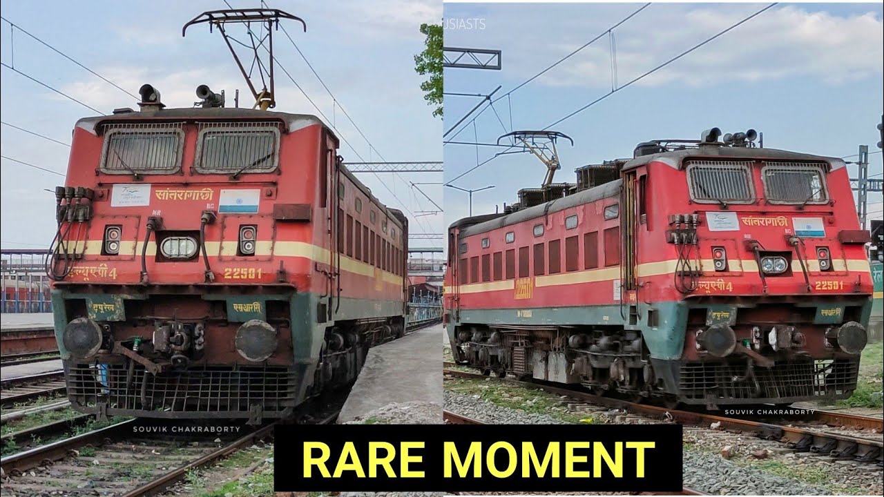 22501 Locomotive with 22502 New Tinsukia - SMVB Bengaluru SF Express ...