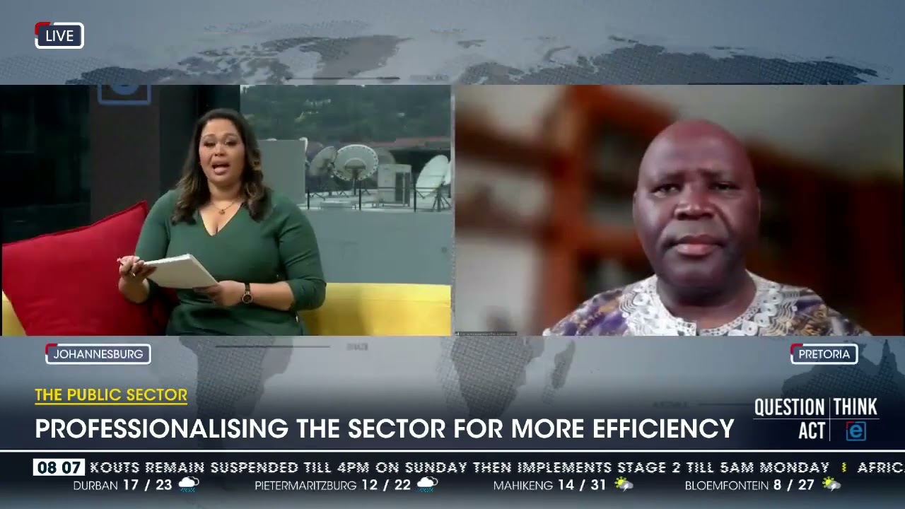 Prof Somadoda Fikeni Speaks to ENCA about the urgency for professionalisation