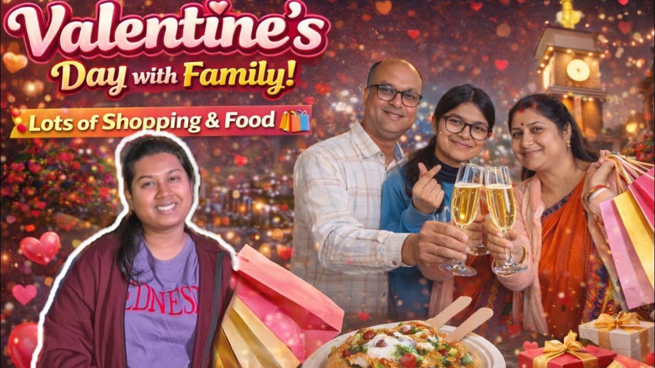 Valentine day celebrate 🥂 with family 💕#valentinesday #valentine 