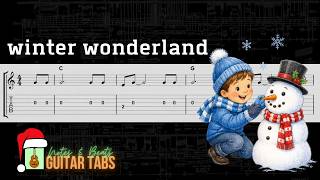 Winter Wonderland Guitar Tab | Easy Christmas Song for Beginners