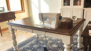 DIY Custom Sewing Desk