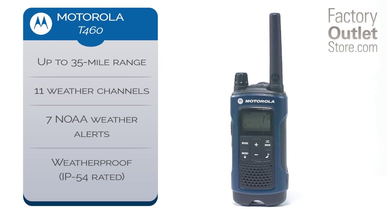 Motorola T460 Two Way Radio - YouTube