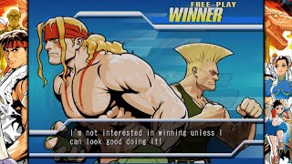 Capcom Fighting Evolution Guile/Alex Playthrough