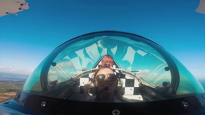 Charlene Armstrong of Bombardier Aerospace flies w...