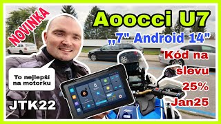 Novinka! Displej na motorku Aoocci U7 s Androidem 14 | Test a recenze