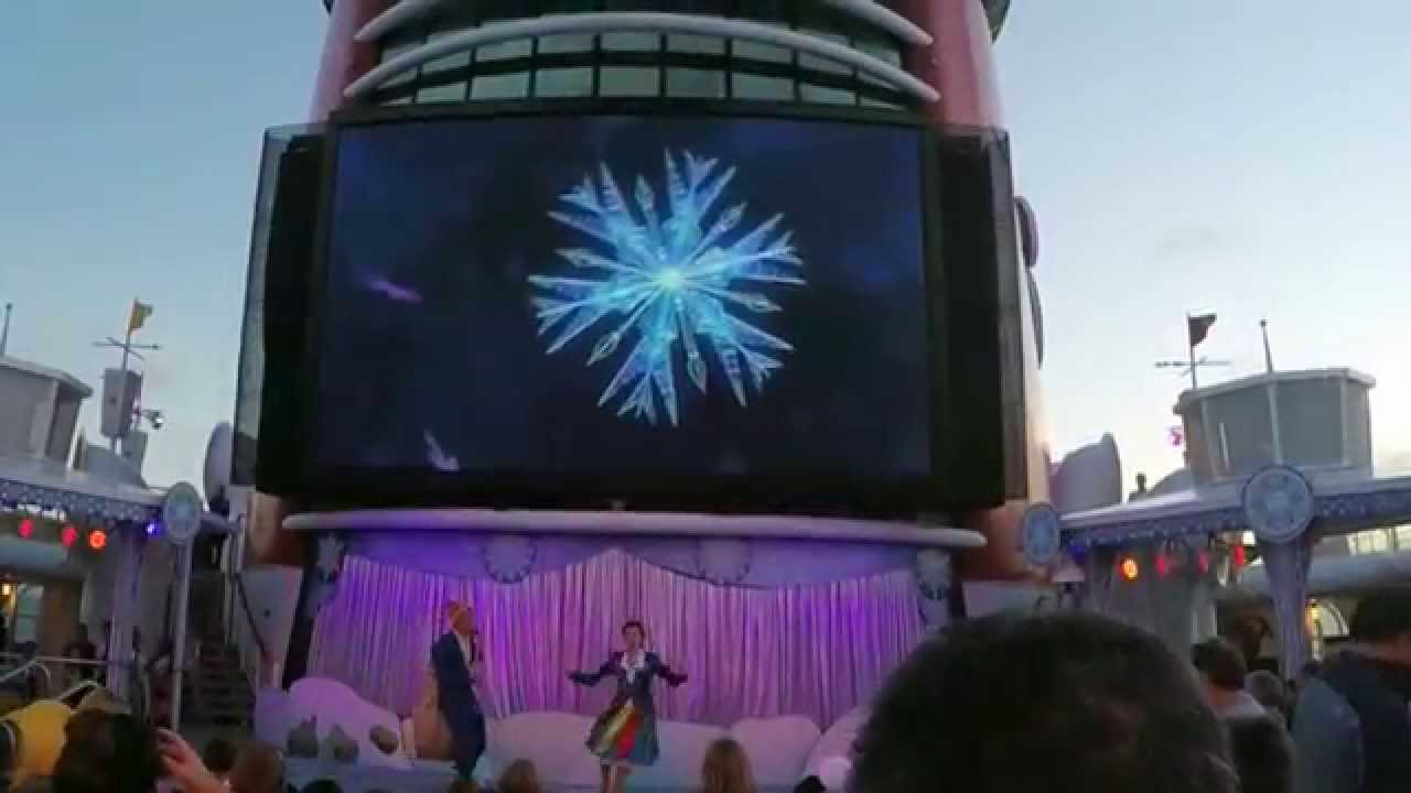 disney cruise line frozen show